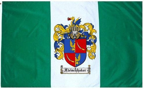 Fleischhaker family crest coat of arms flag