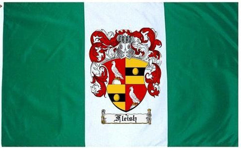 Fleish family crest coat of arms flag