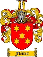 Fleites coat of arms family crest download