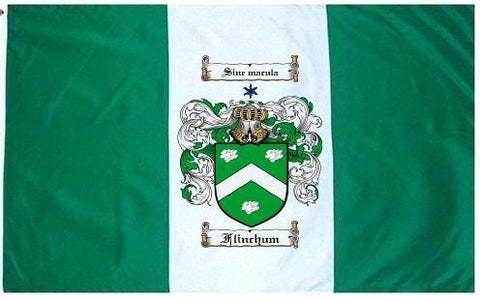 Flinchum family crest coat of arms flag