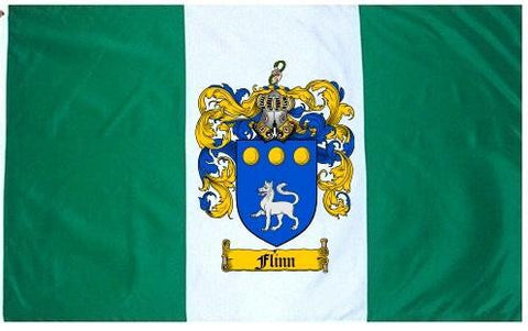 Flinn family crest coat of arms flag