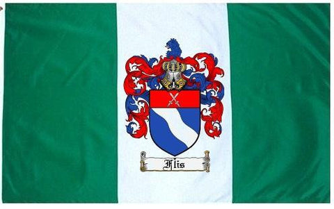 Flis family crest coat of arms flag