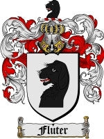 Fluter coat of arms family crest download