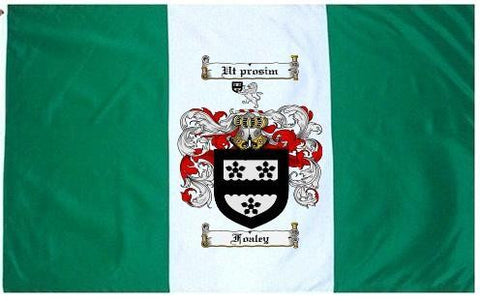 Foaley family crest coat of arms flag