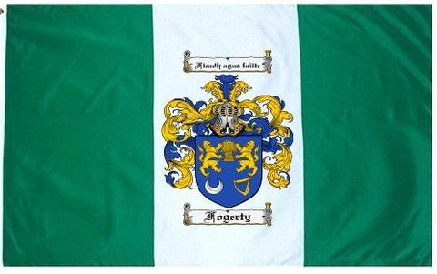 Fogerty family crest coat of arms flag