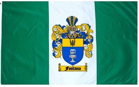Fontana family crest coat of arms flag