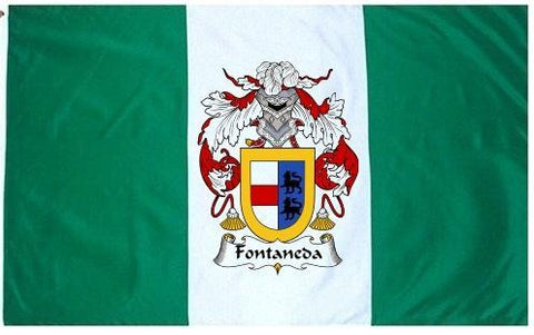 Fontaneda family crest coat of arms flag