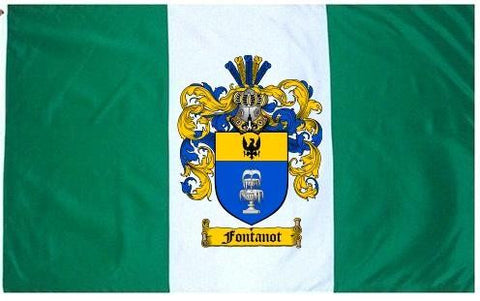 Fontanot family crest coat of arms flag