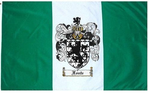 Fonte family crest coat of arms flag