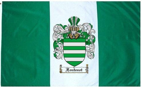 Fontenot family crest coat of arms flag