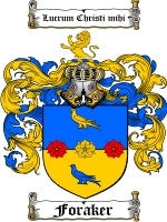 Foraker coat of arms family crest download