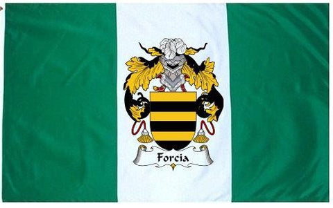 Forcia family crest coat of arms flag