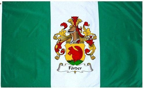 Forder family crest coat of arms flag