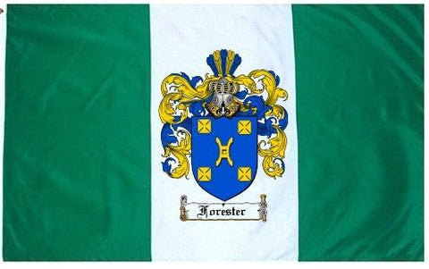 Forester family crest coat of arms flag