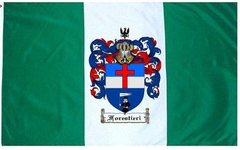 Forestieri family crest coat of arms flag