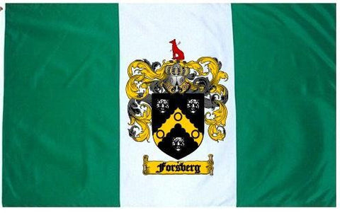 Forsberg family crest coat of arms flag