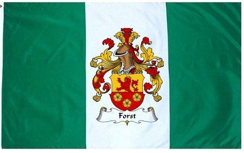 Forst family crest coat of arms flag