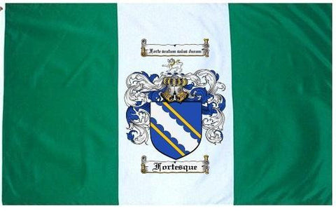 Fortesque family crest coat of arms flag