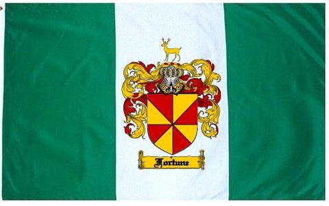 Fortune family crest coat of arms flag
