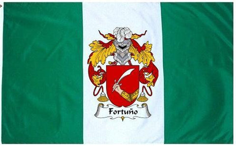 Fortuno family crest coat of arms flag