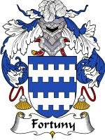 Fortuny coat of arms family crest download