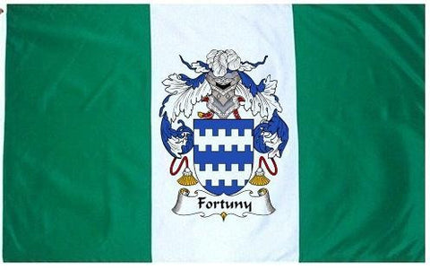 Fortuny family crest coat of arms flag