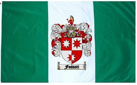 Fossati family crest coat of arms flag