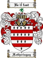 Fotheringay coat of arms family crest download