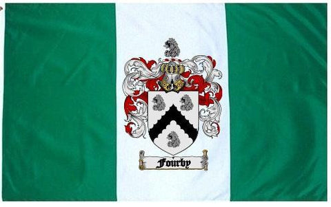 Fourby family crest coat of arms flag