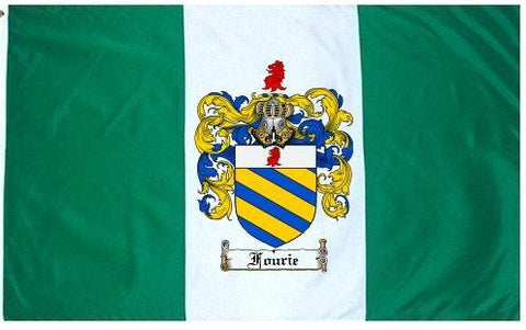 Fourie family crest coat of arms flag