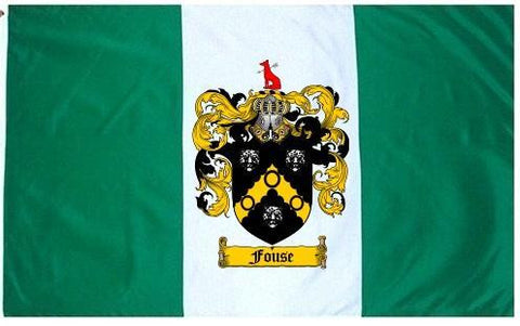 Fouse family crest coat of arms flag