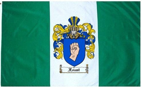 Foust family crest coat of arms flag