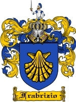 Frabrizio coat of arms family crest download
