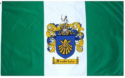 Frabrizio family crest coat of arms flag