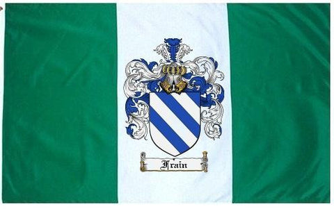 Frain family crest coat of arms flag