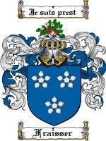 Fraisser coat of arms family crest download