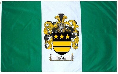 Frake family crest coat of arms flag