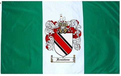 Framtone family crest coat of arms flag