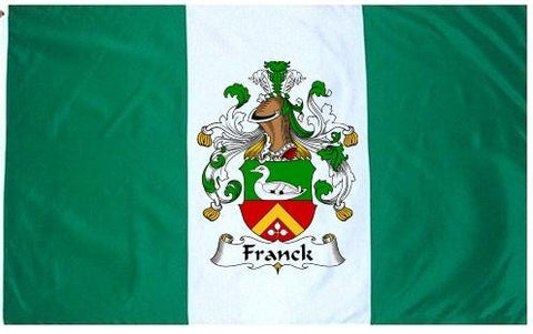 Franck family crest coat of arms flag