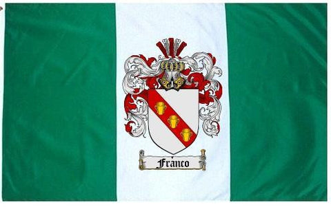 Franco family crest coat of arms flag