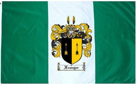 Franger family crest coat of arms flag