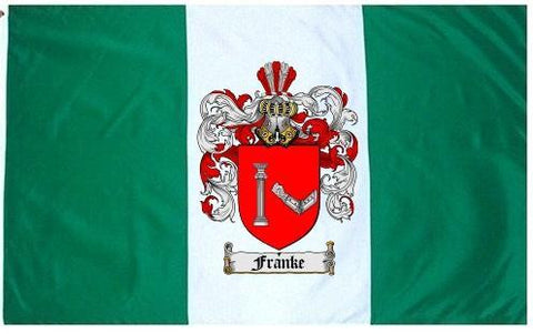 Franke family crest coat of arms flag