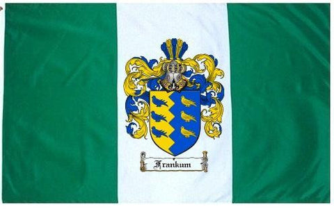 Frankum family crest coat of arms flag