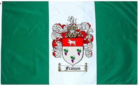 Franzen family crest coat of arms flag