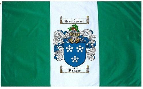 Frasee family crest coat of arms flag