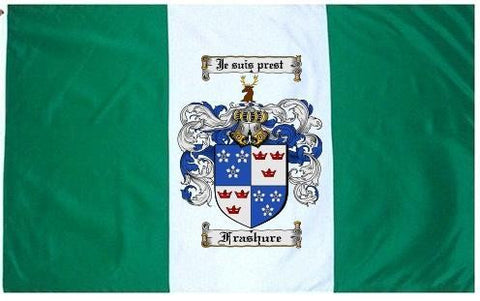 Frashure family crest coat of arms flag