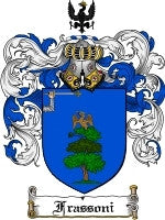 Frassoni coat of arms family crest download