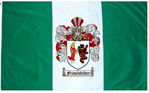 Frauenfelder family crest coat of arms flag