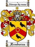 Freeborne coat of arms family crest download