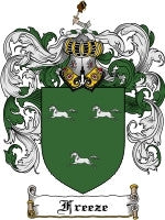 Freeze coat of arms family crest download